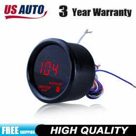 Winwinparts3 754003141733 Fahrenheit Water Temp Gauge Car Motor 2 Inch 52mm Red Digital Led Automotive
