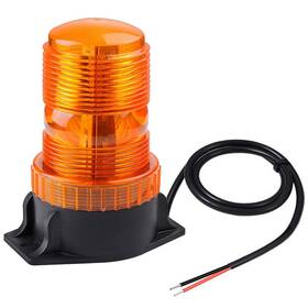 Led-beacon-180b-amber Wowtou Magnetic Amber Led Strobe 1 Flash Pattern / 3-ft Wire Length