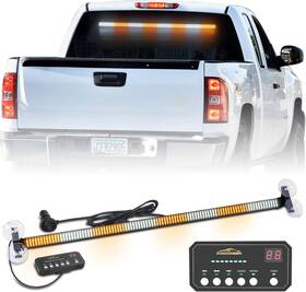 Xridonsen 737417127647 35 Inch Traffic Advisor Light Bar 144 Led Amber White Amber/white