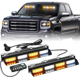 Xr-204 Xridonsen Emergency Dash Strobe Lights Safety Flashing Warning Amber/white