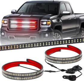 Xr-a-212 Xridonsen 2pcs 24 Inch Truck Grill Emergency Lights Strip 288 Led Red/white