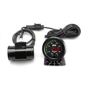 Zhsymx 752815216090 Universal 52mm Water 38mm Black Joint Pipe Green Temperature Gauge