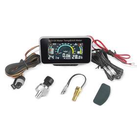 Gauge-03-lzq Zhsymx 3-in-1 Auto Car Lcd Meter Digital Oil Water Temperature Gauge