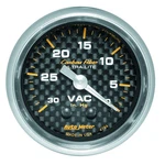 Autometer 4784 Carbon Fiber Series 2-1/16" Vacuum Gauge, 0-30 In Hg. Fixed Price $129.51.