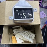 Vintage 1952 1953 Geo W Borg Dash Clock Gauge Rat Rod Hot I837799. Fixed Price $75.00.