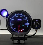 95MM (3.75") Premium Series Speedometer Amber/white/blue Gauge. Fixed Price $169.00.