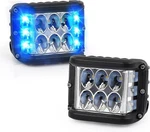 Butike Side Shooter Led Pod Lights, 4 Inch Off Road With Dual Blue. Fixed Price $86.99.