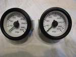 Dual Air Pressure Mechanical Gauges 300PSI Truck Brakes Set Prosport New. Fixed Price $31.00.