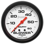 Autometer Phantom Mechanical Blower Pressure Gauge 5/8" Dia White Face 5802. Fixed Price $113.98.