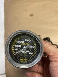 Autometer 4732 Carbon Fiber Mechanical Water Temperature Gauge See Det. Tested. Fixed Price $95.00.