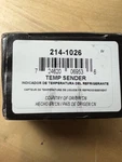 Walker Products Coolant Temperature Sender-sender Only 214-1026. Fixed Price $17.99.