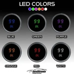 Intellitronix White Led Oil Pressure Gauge - Black Faceplate With Bezel. Fixed Price $93.97.