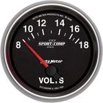 Auto Sport Comp Ii Series 2-5/8" Short Sweep 8-18 Electric Voltmeter. Fixed Price $121.99.