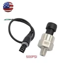 1/8"NPT Thread Pressure Transducer Sensor 500 Psi For Oil Fuel Water Air. Fixed Price $17.90.