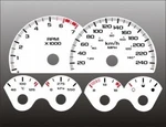 White Face Gauges For 1999-2002 Chevrolet Camaro Metric Kmh. Fixed Price $27.99.