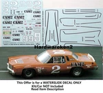 Nascar Decal # Cam 1977 Chevrolet Monte Carlo Dave Marcis 1/25. Fixed Price $24.00.