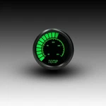 Intellitronix Water Temperature Led Analog Bargraph Gauge Black Bezel - Green. Fixed Price $117.44.
