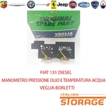 Fiat 131 Diesel Oil Pressure Water Temperature Gauge New Veglia Borletti. Fixed Price $23.40.