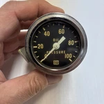 Vintage 0-100 Stewart Warner Oil Pressure Gauge Sw 427 208 Usa Hot Rod Rat. Fixed Price $55.00.