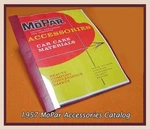 1957 Mopar Accessory Catalog Plymouth Chrysler Dodge Desoto 300C Fury Imperial. Fixed Price $17.57.