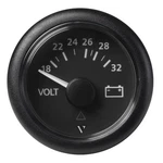 Vdo A2C59512458 52MM Viewline Voltmeter 18-32V Black Dial. Fixed Price $69.88.
