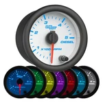 Glowshift White 7 Color 5,000 Rpm Diesel Tachometer Gauge 52MM 2" Diameter. Fixed Price $64.99.
