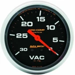 Autometer 2-5/8" Vacuum 0-30 In Hg Liquid Filled Pro-comp 5484. Fixed Price $132.63.