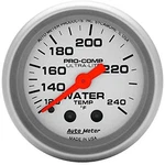 Auto Meter 4333 Ultra-lite Mechanical Water Temp Gauge 120-250 Deg 1/6" 52MM. Fixed Price $133.05.