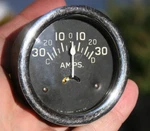 Stewart Warner Vintage 2 3/8" 30-30 Amp Gauge Auburn Style Tulip Needle. Fixed Price $149.00.