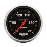 Autometer 3569 Sport-comp Water Temperature Gauge 60-210 F 2-5/8" Stepper Motor. Fixed Price $272.07.