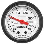 Auto Meter 5708 Gauge Vac/boost 2 1/16" 30INHG-45PSI Mechanical Phantom. Fixed Price $107.85.