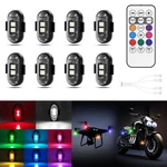 Wireless Led Lights For Car 8PCS With Remote Control, Strobe Lig.... Fixed Price $41.02.