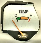 1974-78 Ford Mustang Ii Temperature Gauge White Background Read!. Fixed Price $25.95.
