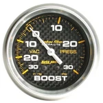Autometer 4803 Carbon Fiber Mechanical Boost/vacuum Gauge, 2-5/8. Fixed Price $130.99.