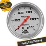 Auto Meter 4421 Ultra-lite 2-5/8" Mechanical Oil Pressure Gauge, 0-100 Psi. Fixed Price $128.03.
