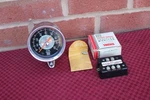 Vintage Stewart Warner Chrome Pedestal Tachometer 970B Nos Ignition Monitor. Fixed Price $650.00.