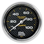 Auto Meter 200777-40 Gauge Oil Pressure 5/8" 100PSI Mech Marine Carbon Fiber. Fixed Price $112.61.
