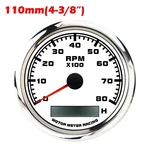 110MM Tachometer 8000 Rpm Hour Waterproof Car Marine Boat Gas Diesel. Fixed Price $51.29.