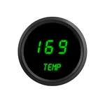 1/16" Digital Water Temp Gauge Green Leds Black Bezel 52MM Lifetime Warranty. Fixed Price $63.43.
