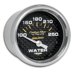 Autometer 4737 Carbon Fiber Electric Water Temperature Gauge 100-250F 2-1/16". Fixed Price $99.89.