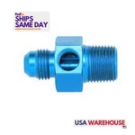Aeroquip FCM2276, One Blue Aluminum #6 To 1/4IN Npt Str Adpt W/ 1/8IN Port. Fixed Price $27.27.