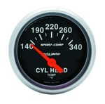 Autometer 3336 Sport-comp Cylinder Head Temperature Gauge 2-1/16 In., Electrical. Fixed Price $79.99.