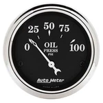 Auto Meter 1727 Old Tyme Black Oil Pressure Gauge. Fixed Price $91.99.