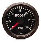 Vdo Cockpit Mechanical Boost Pressure Gauge 1/16" Dia Black Face 150052. Fixed Price $45.99.