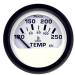 Faria Euro White 2" Water Temperature Gauge 100-250 #12904. Fixed Price $37.85.
