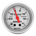 Autometer Ultra-lite 52MM 20 Psi Mechanical Boost Gauge AM4301. Fixed Price $114.81.