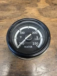 Used Freightliner Water Temperature Gauge With Black Bezel A22-59206-001. Fixed Price $50.00.