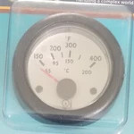 Vdo 3101157 Ocean Line Temp Gauge - 400 F, White Face, Black Bezel, 12V, Sen. Fixed Price $60.00.