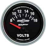 Auto Sport Comp Ii Series 2-1/16" Short Sweep 8-18 Electric Voltmeter. Fixed Price $109.99.