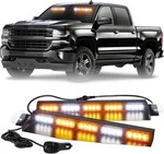 Xridonsen 34 Inch Emergency Strobe Visor Lights 40 Led Amber/white. Fixed Price $120.64.